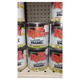 Paint Cans (10), Qt. (1) X-O Rust, Off White, White.