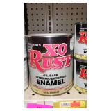 Paint Cans (10), Qt. (1) X-O Rust, Off White, White.