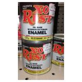 Paint Cans (7), Qt. (2) X-O Rust, Almond.