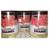 Paint Cans (4), Qt. (3) X-O Rust, Pebble Beige.