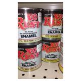 Paint Cans (4), Qt. (3) X-O Rust, Pebble Beige.