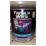 Paint Cans Qt.  (5) X-O Rust, Blue.