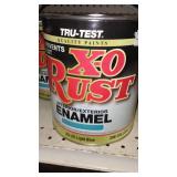 Paint Cans (6) Gal.  X-O Rust, Blue.