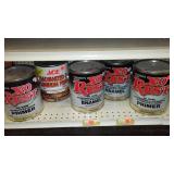 Paint Cans (5) Gal. X-O Rust, Gray.