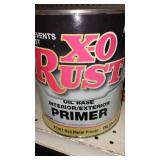 Paint Cans (5) Gal. X-O Rust, Gray.