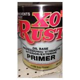 Paint Cans (5) Gal. X-O Rust, Gray.