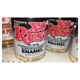 Paint Cans (5) Gal. X-O Rust, Gray.