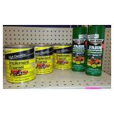 Implement Enamel Farm Paint.  Qts. (3) Cans (2).