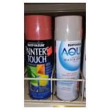 Spray Paint Cans (12), Mostly Premium Décor Assorted Colors.