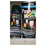 Spray Paint cans (13) Premium Décor, GREENS.
