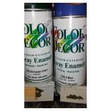 Spray Paint cans (13) Premium Décor, GREENS.
