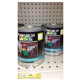 Paint Cans (1), Qt. (6) X-O Rust, Greens.