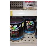 Paint Cans (2), Qt. (4) Premium Decor Deep Burgundy.
