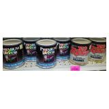 Paint Cans Qt. (6) Assorted Brands, Almond.