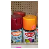 Spray Paint (10) Krylon, Assortment Color, Gr, red, Beige.