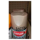 Spray Paint (10) Krylon, Assortment Color, Gr, red, Beige.