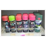 Spray Paint (11) Premium Décor, Fluorescents.