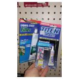 Glue Assortment. Super Glue, Rubber Sealant, Wood.  See Pics.