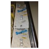 Eagle Double (5) Single Lighted switches (2), White.