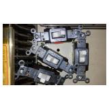 Single Switch (4) and Paddle switches (8), White.