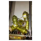 Light Socket Replacement Shells (22), Gold Tone.