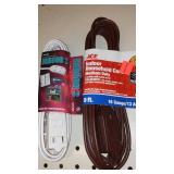 Timer and Extension Cords (8) 6-12 ft.