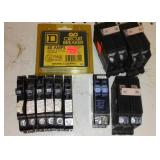 Breakers (10) Single and Double Poles.