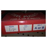 Chicago Die Cast Pulleys (9) ½ - ¾ in. Bore.