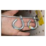 Wire/rope Clamps, Small Pulleys (4), Open end Links.