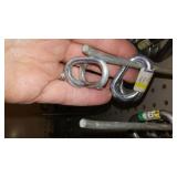 Wire/rope Clamps, Small Pulleys (4), Open end Links.