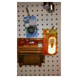 Vehicle Accessory Lot. Ball, Grease gun, Testers, Reflectors and More.