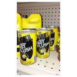 Power Steering fluid (5) Super Flush (2) radiator Flush (3).