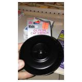Misc. Automotive Thermostat, Oil Wrench, Muffler Clamps, Anti-Freeze tester and More.