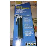 Plews Grease Gun and Assorted Fittings.