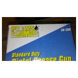 Plews Grease Gun and Assorted Fittings.