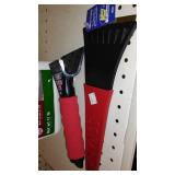 Load Binder, Ice Melt, Snow Brushes, Scrapers.