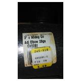 Galvanized Crimp reducer, elbows, sizes vary.