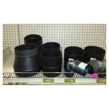 Black Metal Crimp Reducers, Unions and Elbows.