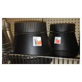 Black Metal Crimp Reducers, Unions and Elbows.