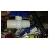 PVC Assorted fittings, Valves, elbows, couplings, caps.