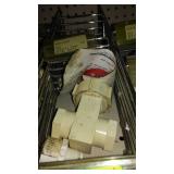 PVC Assorted fittings, Valves, elbows, couplings, caps.