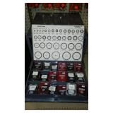 Danco Plumbing Part Assortments and Plastic Tubing Center.  Danco Metal Box with compartments and contents, 13 W x 15D x 18 in. H.