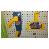 Brushes, Spreaders, trowels, Corner savers, scrapers and tape.