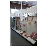 Commercial Pegboard Display Shelving.