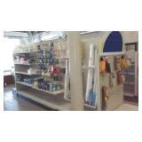 Commercial Pegboard Display Shelving