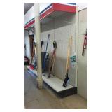 Lighted Commercial Pegboard Display Shelving