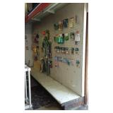 Lighted Commercial Pegboard Display Shelving