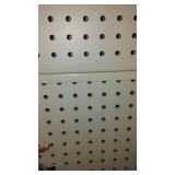 Lighted Commercial Pegboard Display Shelving