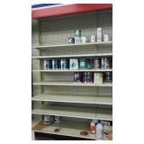 Lighted Commercial Pegboard Display Shelving