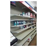 Lighted Commercial Pegboard Display Shelving